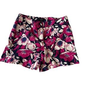 Talbots Floral Print Shorts - Knee Length, Casual, Comfortable - 12P